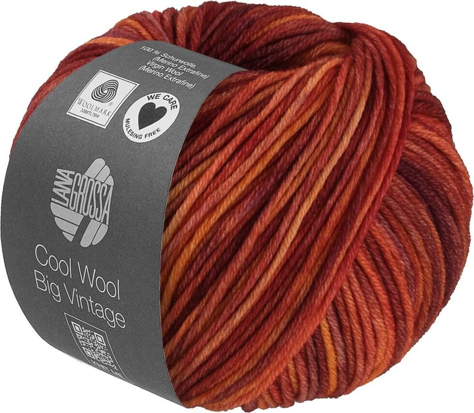 Lana Grossa Cool Wool Big Vintage 7188 Orangebraun