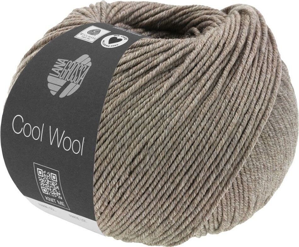 Lana Grossa Cool Wool Mélange 1421 Graubraun meliert