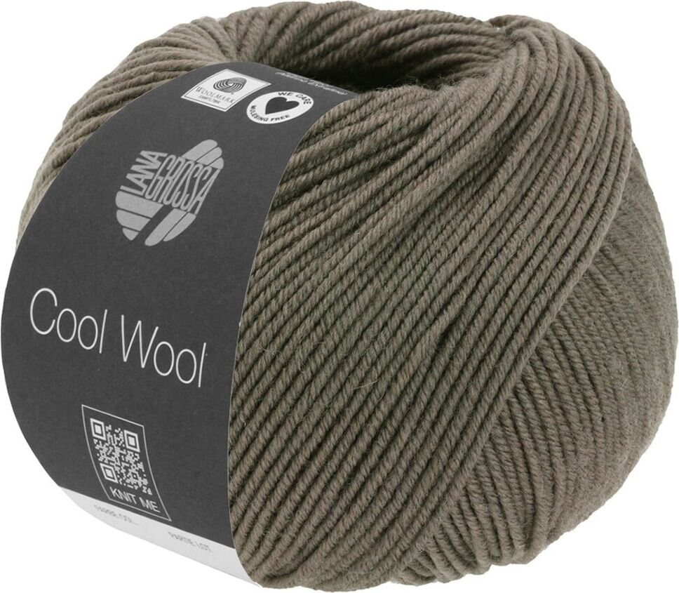 Lana Grossa Cool Wool Mélange 1422 Dunkelbraun meliert