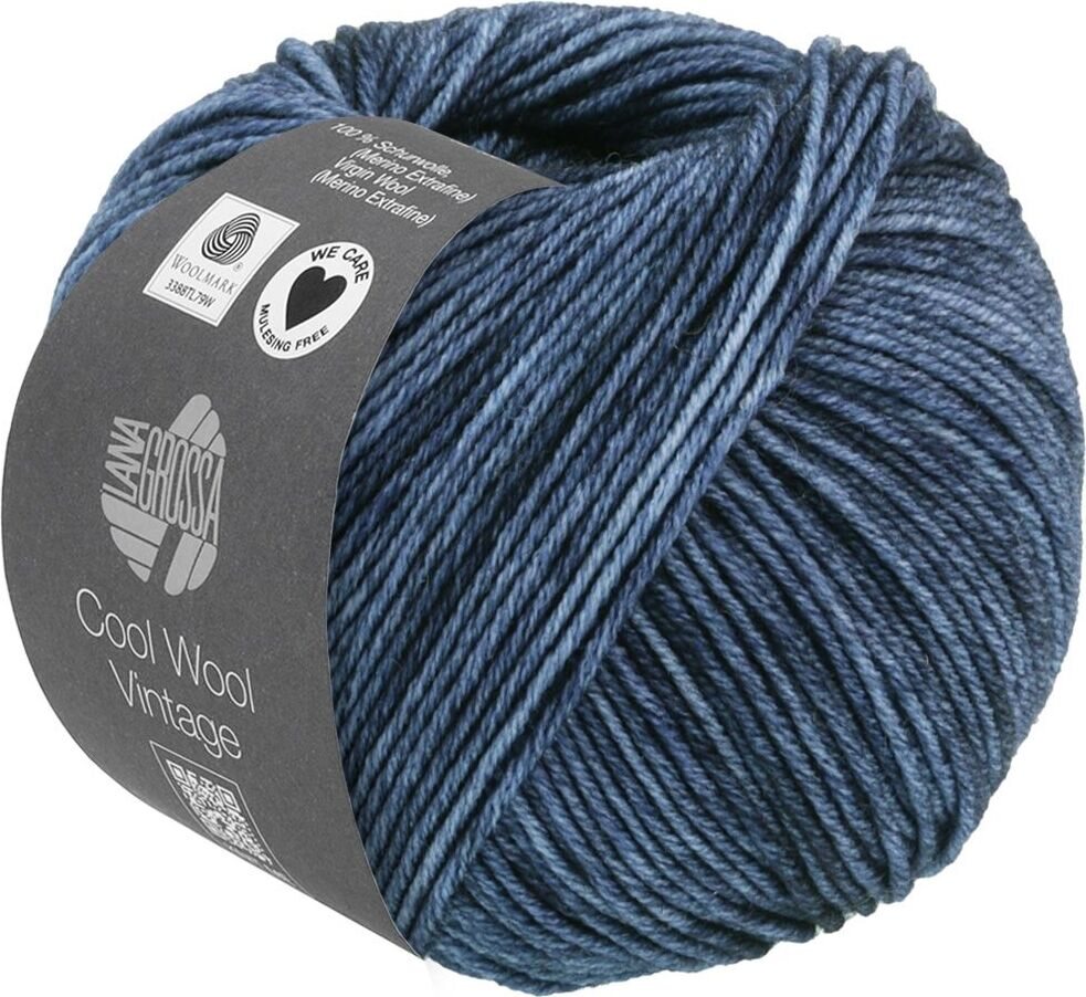 Lana Grossa Cool Wool Vintage 7366 Dunkelblau