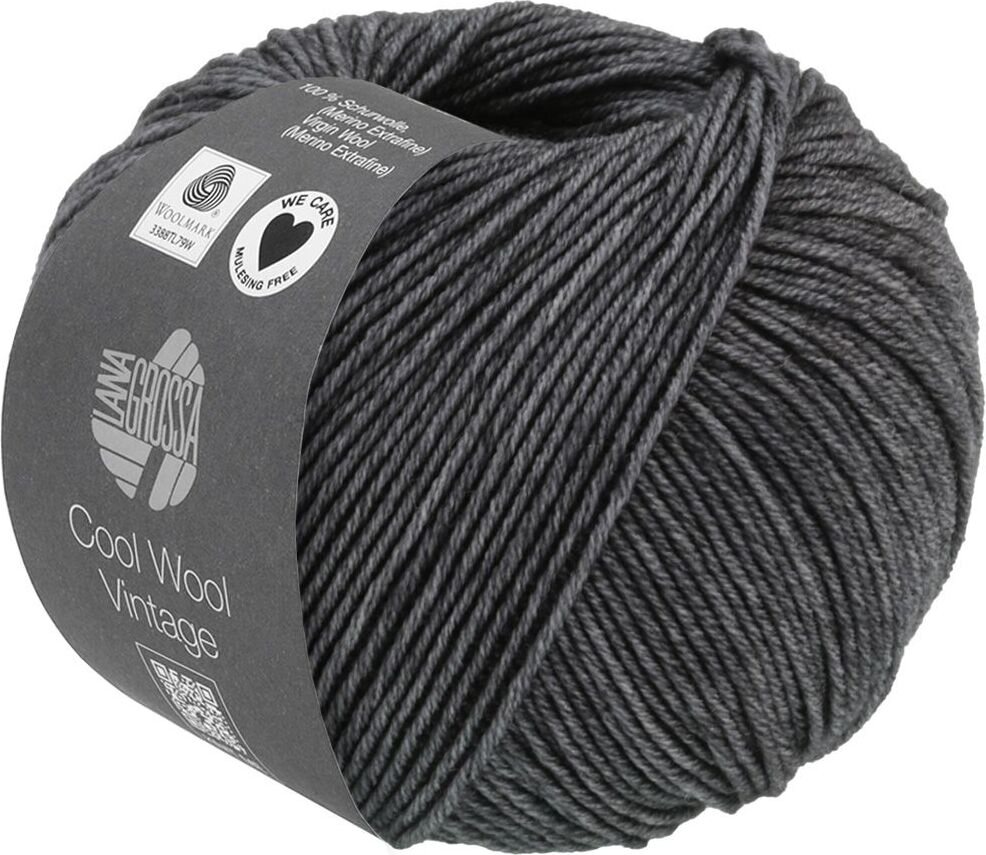 Lana Grossa Cool Wool Vintage 7370 Anthrazit