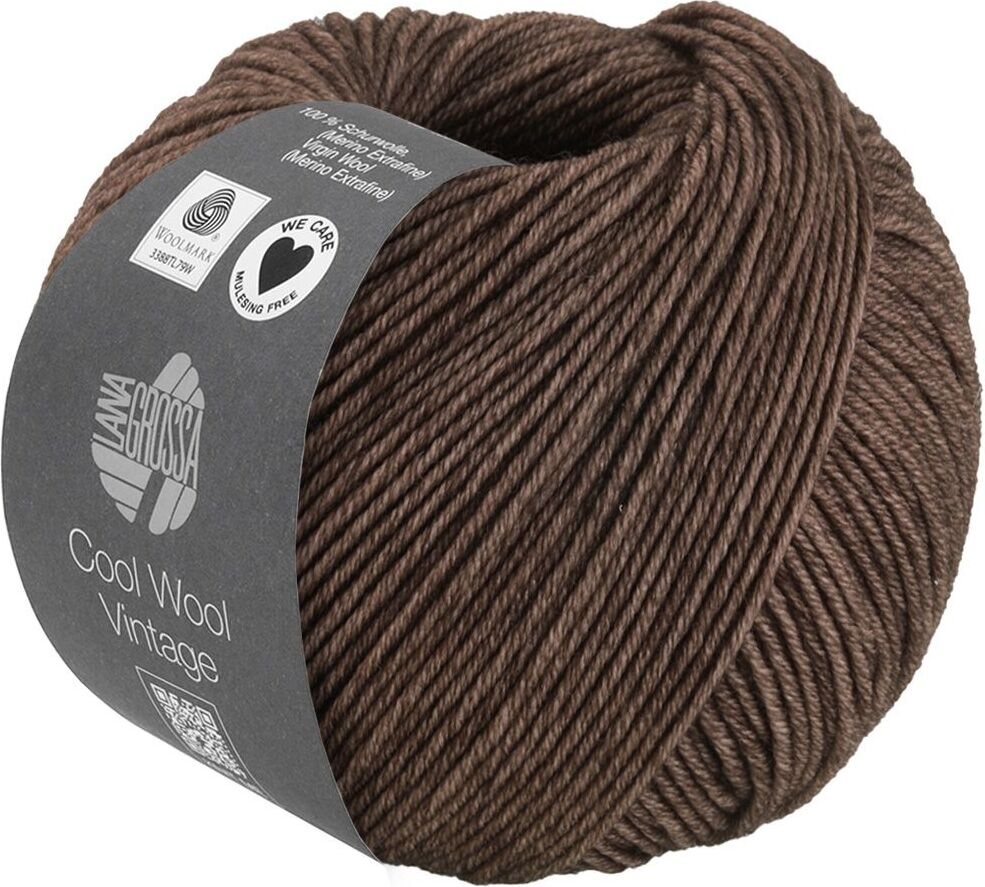 Lana Grossa Cool Wool Vintage 7384 Dunkelbraun