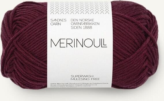 Sandnes Garn Merinoull 4372 Dyp burgunder