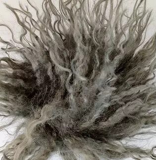 Kihara tupsu 13cm Harmaa