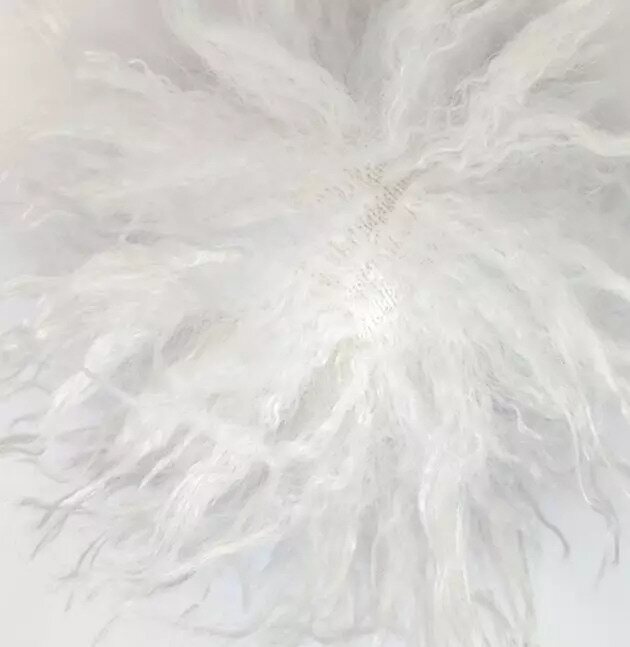 Kihara tupsu 13cm Valkoinen