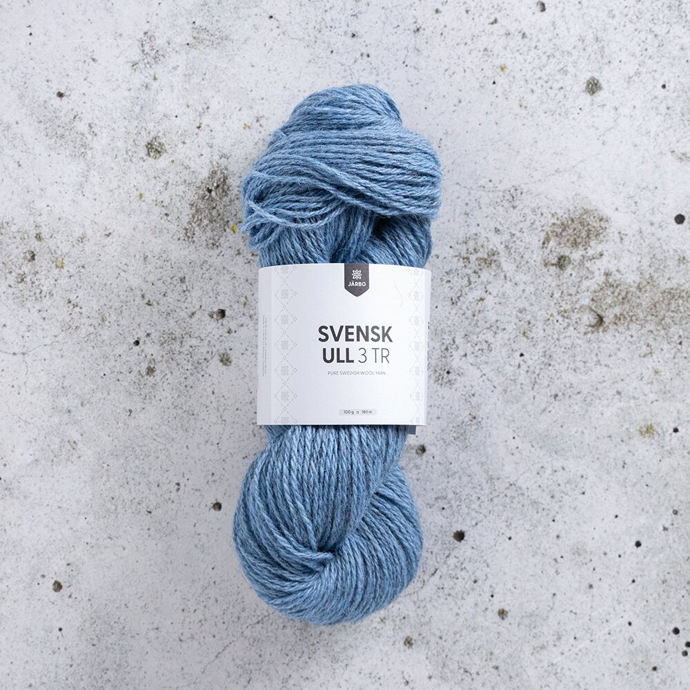 Järbo Garn Svensk Ull 3-säikeinen 27 Tornedalen Blue