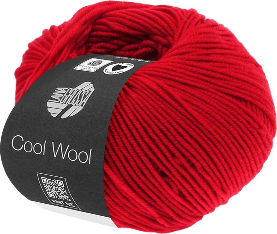 Lana Grossa Cool Wool Uni 417 Leuchtendrot