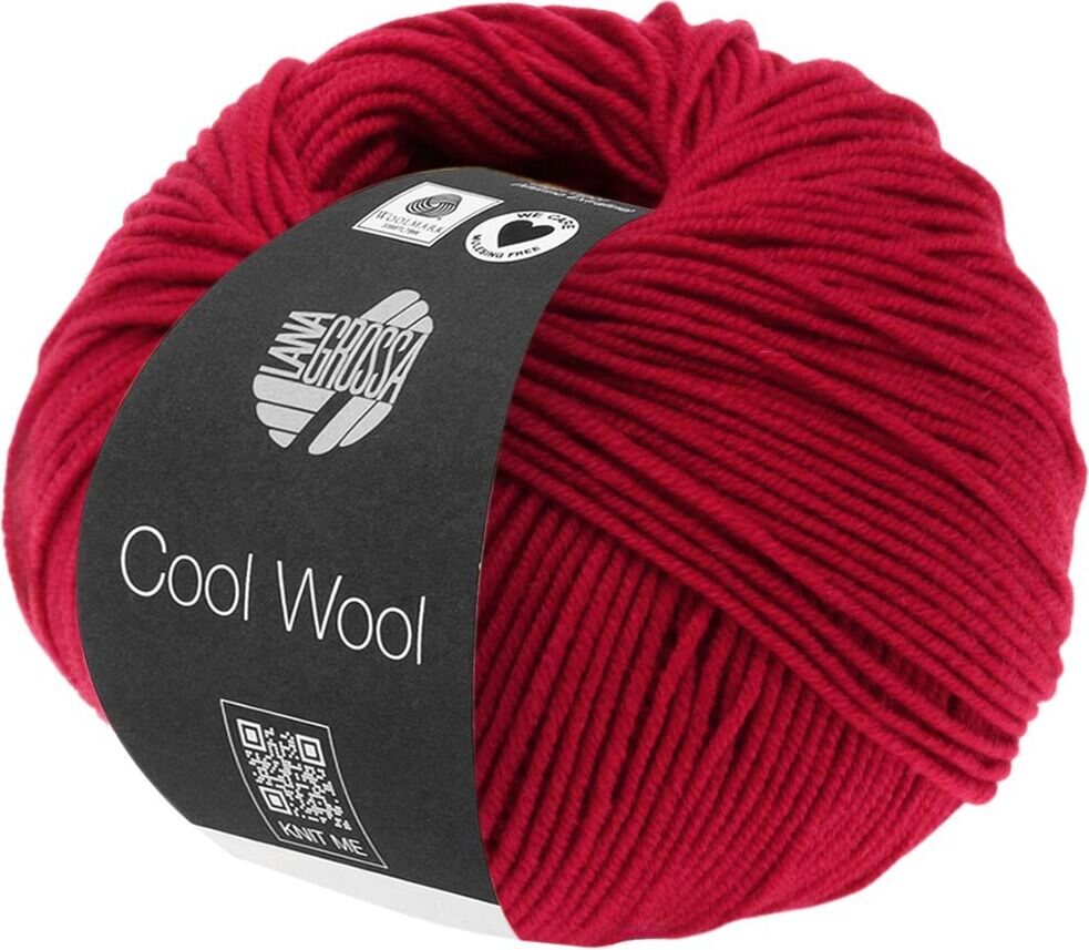 Lana Grossa Cool Wool Uni 437 Karminrot