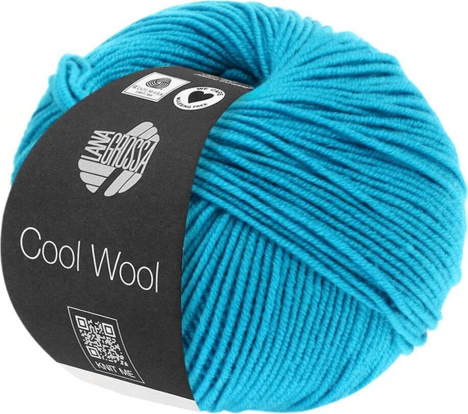 Lana Grossa Cool Wool Uni 502 Türkisblau