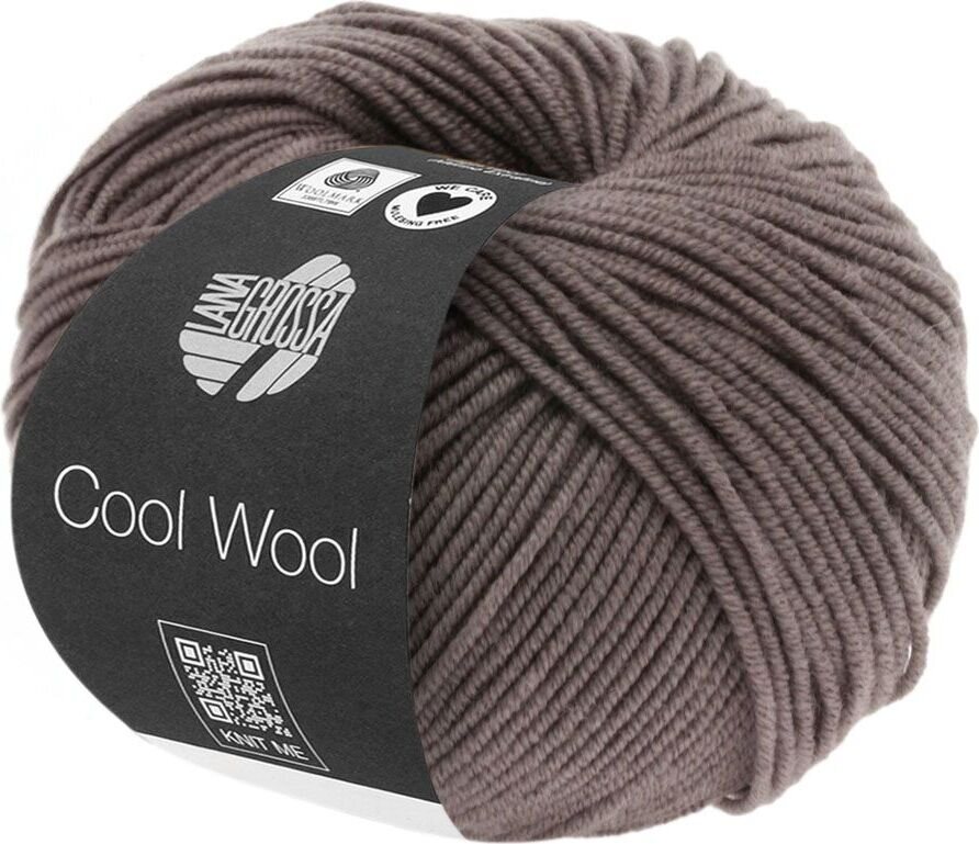 Lana Grossa Cool Wool Uni 558 Graubraun