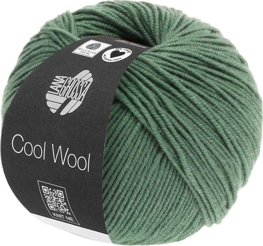 Lana Grossa Cool Wool Uni 2021 dunkles Graugrün
