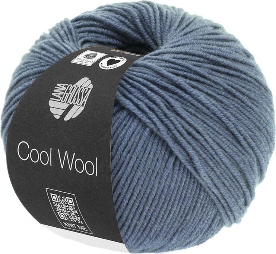 Lana Grossa Cool Wool Uni 2037 Stahlblau