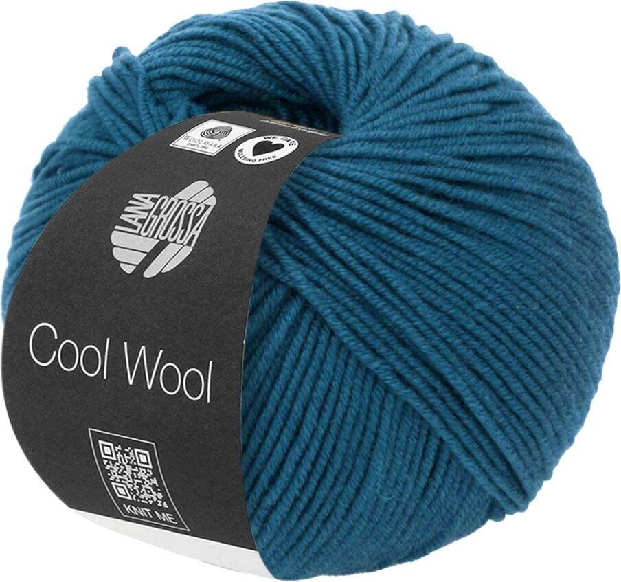 Lana Grossa Cool Wool Uni 2049 Blaupetrol