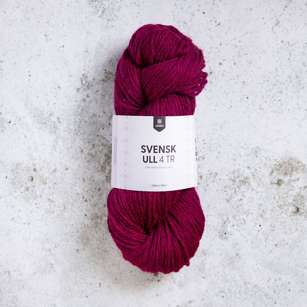 Järbo Garn Svensk Ull 4-säikeinen 59128 Bing Cherry