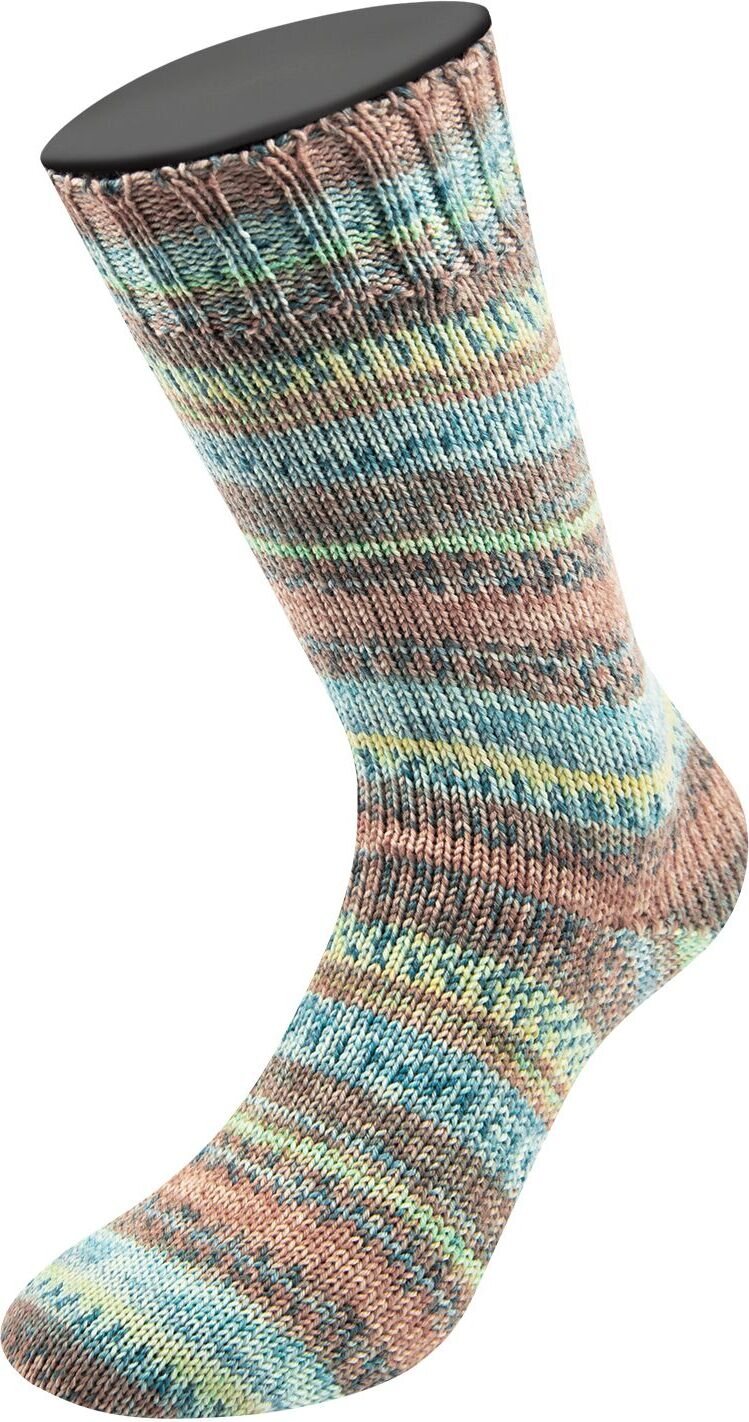 Lana Grossa LandLust Die Sockenwolle 6-ply 940 Zartgrün/Jeans/Hellblau/Du