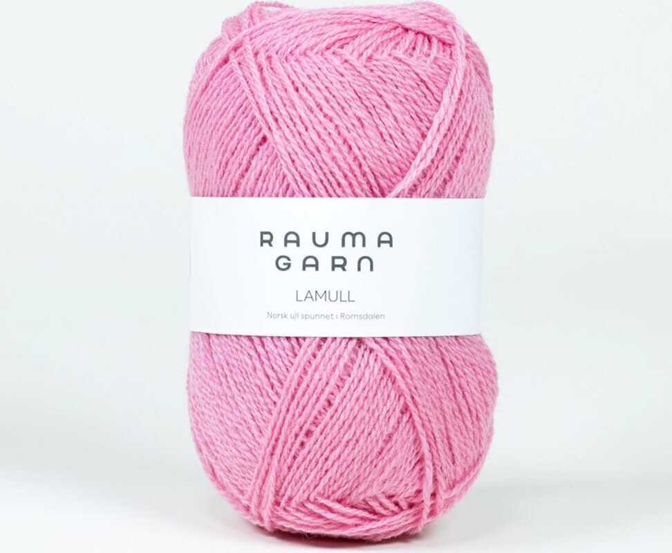 Rauma Garn Lamullgarn 115 Lys Rosa