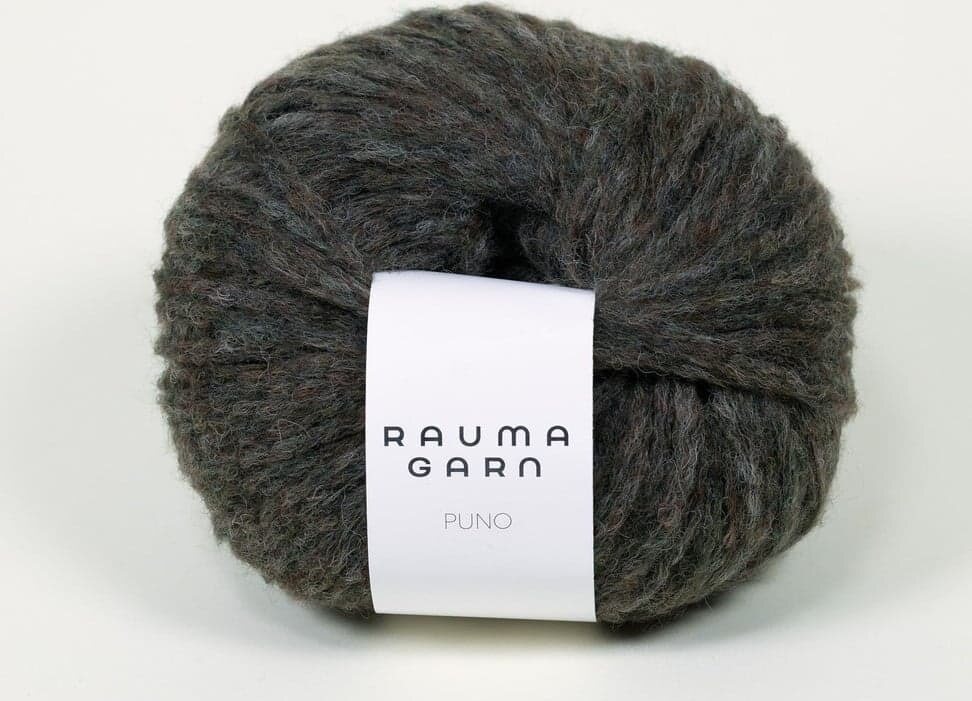 Rauma Garn Puno 21745 MELANGE Mørk mosegrønn