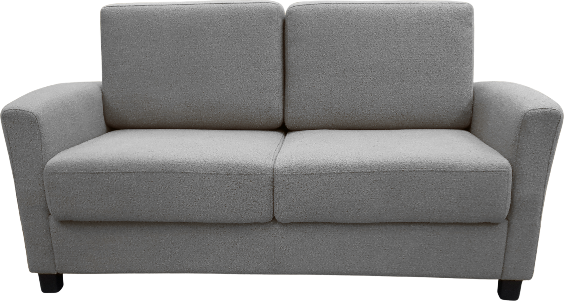 Huonekalukeidas-mallisto Lepo 2 istuttava vuodesohva Loop-kankaalla Harmaa