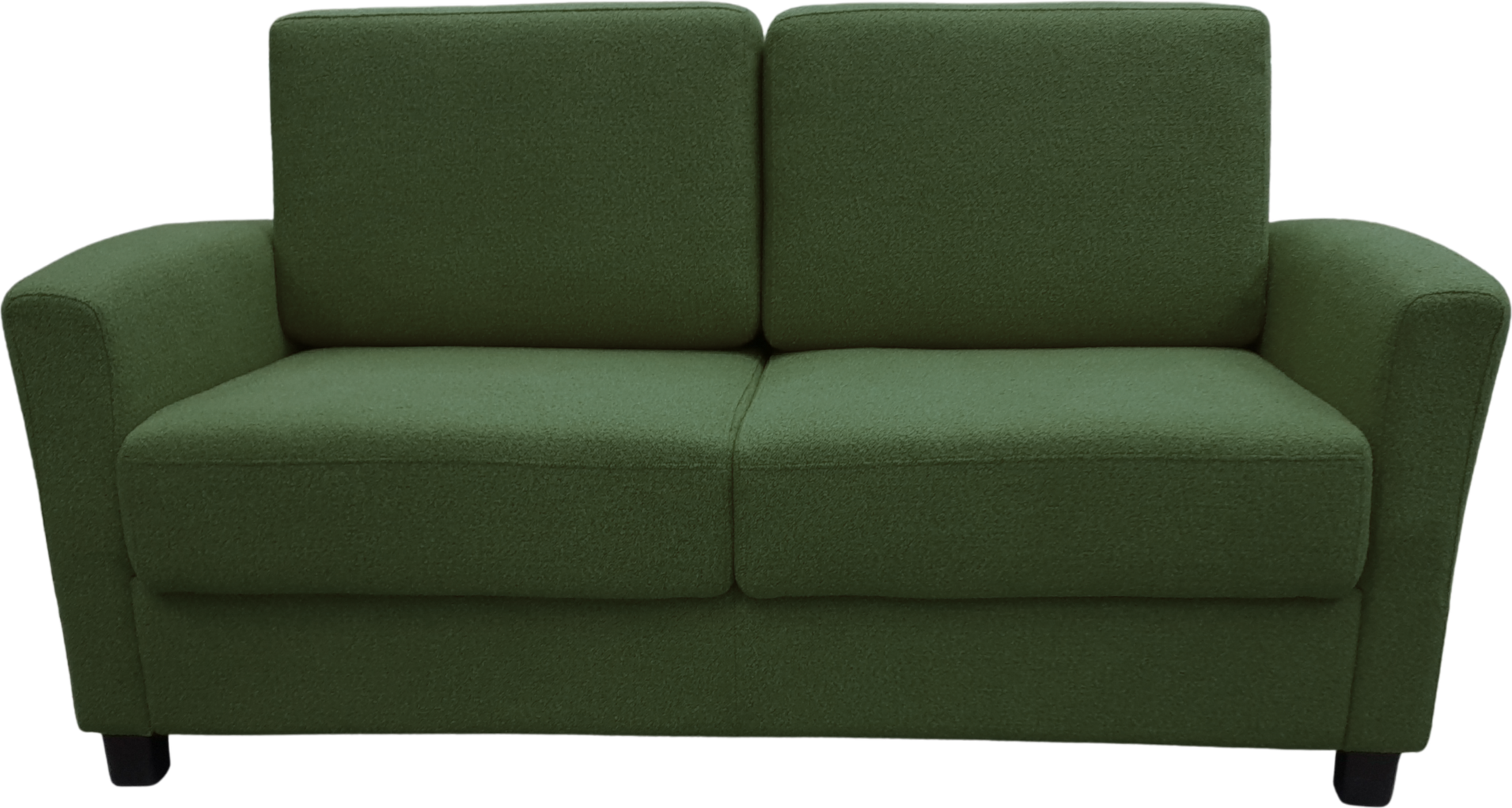 Huonekalukeidas-mallisto Lepo 2 istuttava vuodesohva Loop-kankaalla Vihreä