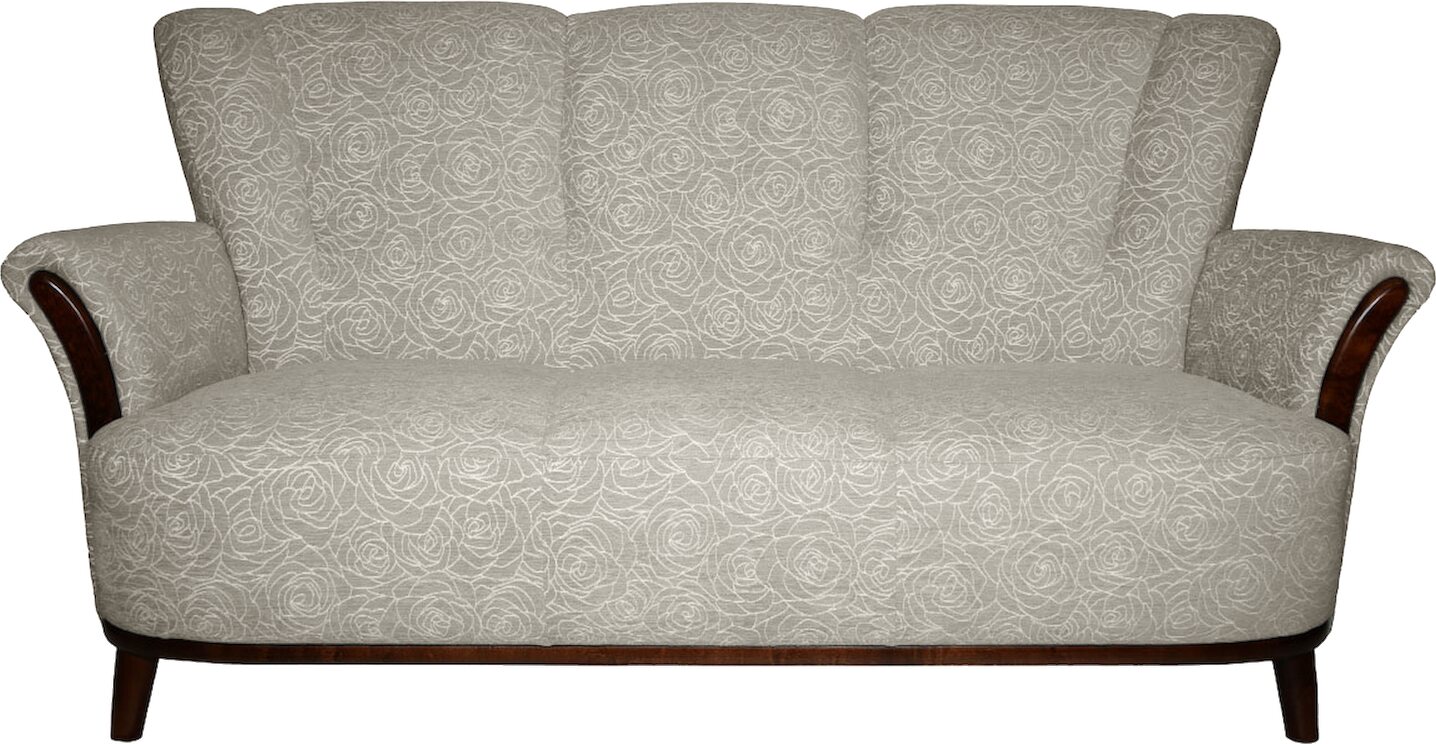 Huonekalukeidas-mallisto Karin 3-istuttava sohva. Fiore kankaalla Fiore 642 Beige