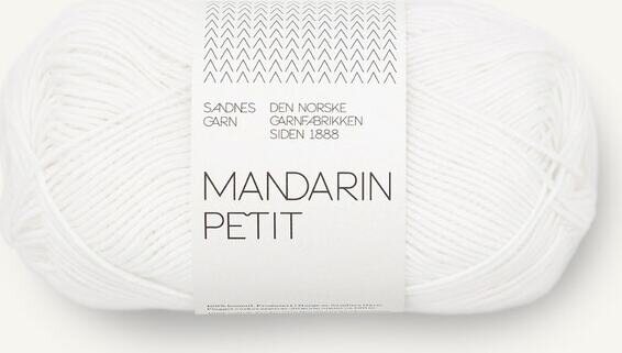 Sandnes Garn Mandarin Petit 1001 True White