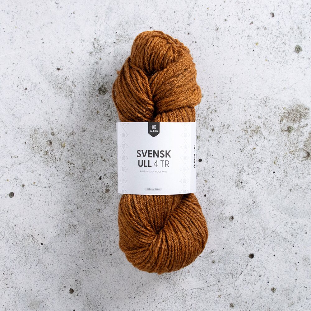 Järbo Garn Svensk Ull 4-säikeinen 59136 Nypon Rust