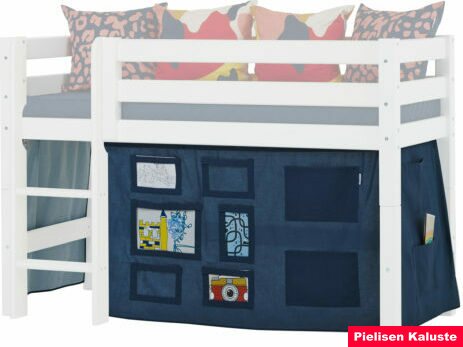 Hoppekids Verhot, sopivat puolikorkeaan parvisänkyyn 70x160cm Creator Orion Blue