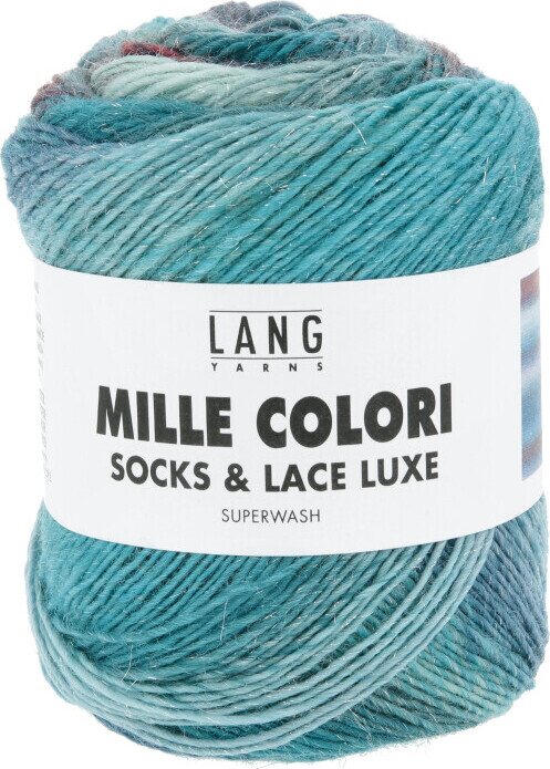 Lang Yarns Mille Colori Socks & Lace Luxe 221 petrol