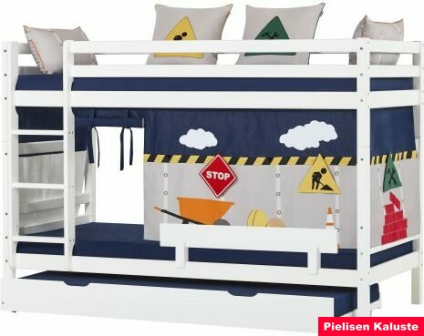 Hoppekids Verhot 90x200cm kerrossänkyyn o puolikorkeaan parvisänkyyn Construction