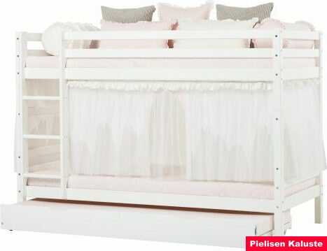 Hoppekids Verhot 90x200cm kerrossänkyyn o puolikorkeaan parvisänkyyn Winter Wonderland LUX