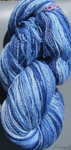 Aade Lõng Vironvilla 8/2 vyyhti monivärinen Blue n. 220g