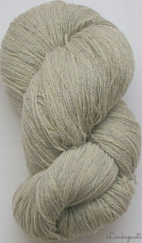 Aade Lõng Vironvilla 8/2 vyyhti yksivärinen Natural Light Grey n. 230g