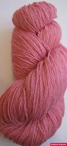 Aade Lõng Vironvilla 8/2 vyyhti yksivärinen Light Pink n. 220g