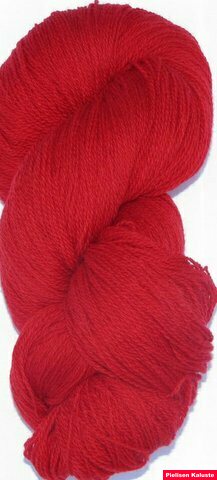 Aade Lõng Vironvilla 8/2 vyyhti yksivärinen Light Red n. 240g