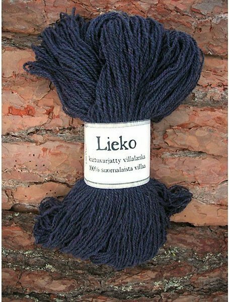 Kehrätär Lieko-villalanka 230 mustikka 135x2