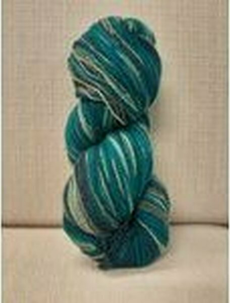 Aade Lõng Vironvilla 8/2 vyyhti monivärinen Aqua-grey n. 250g