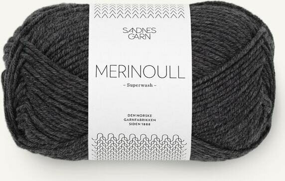 Sandnes Garn Merinoull 1055 tumma harmaameleerattu