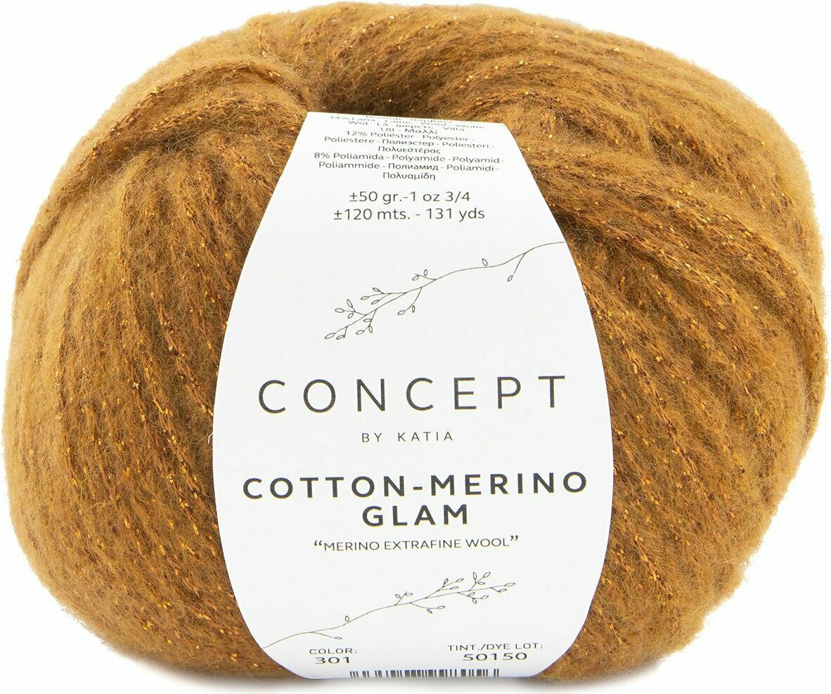Katia Cotton Merino Glam 301 - Signal orange