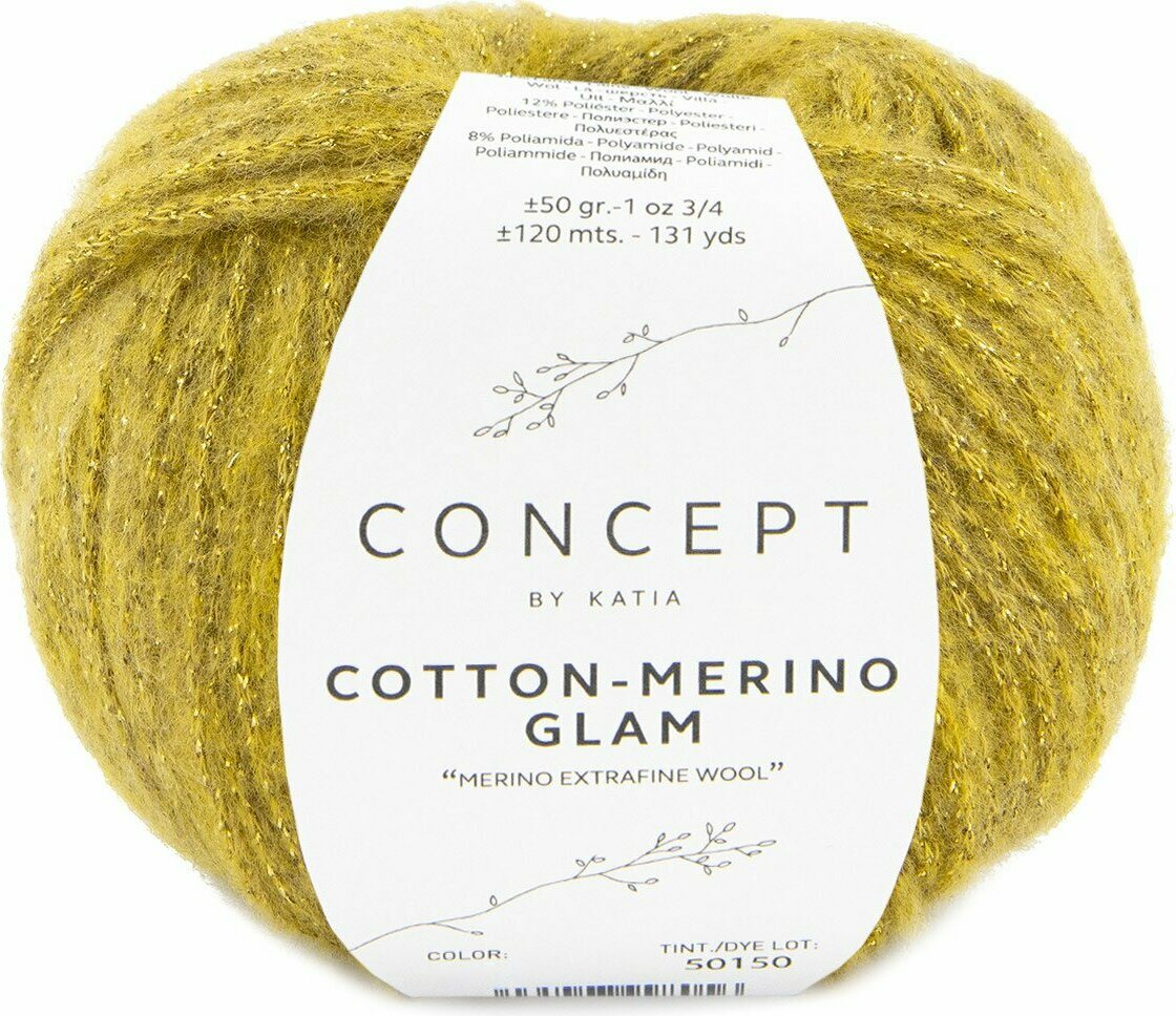 Katia Cotton Merino Glam 302 - Mustard