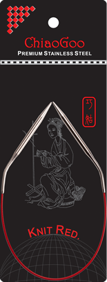 ChiaoGoo Knit Red pyöröpuikot 3,50mm 30cm