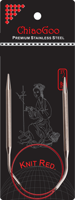 ChiaoGoo Knit Red pyöröpuikot 4,50mm 40cm