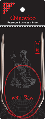 ChiaoGoo Knit Red pyöröpuikot 5,00mm 60cm