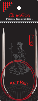 ChiaoGoo Knit Red pyöröpuikot 8,00mm 80cm