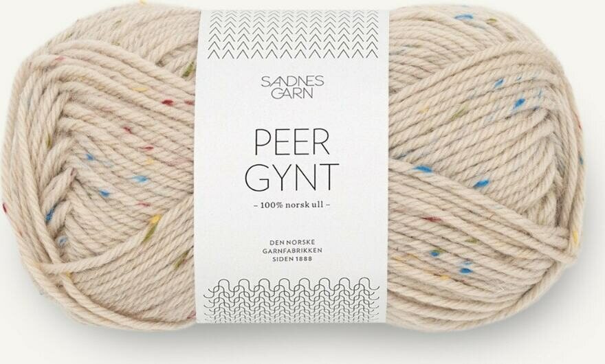 Sandnes Garn Peer Gynt 2720 Marsipaani Tuttifrutti-Tweed