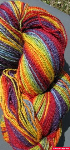 Aade Lõng Vironvilla 8/2 vyyhti monivärinen Rainbow 248g