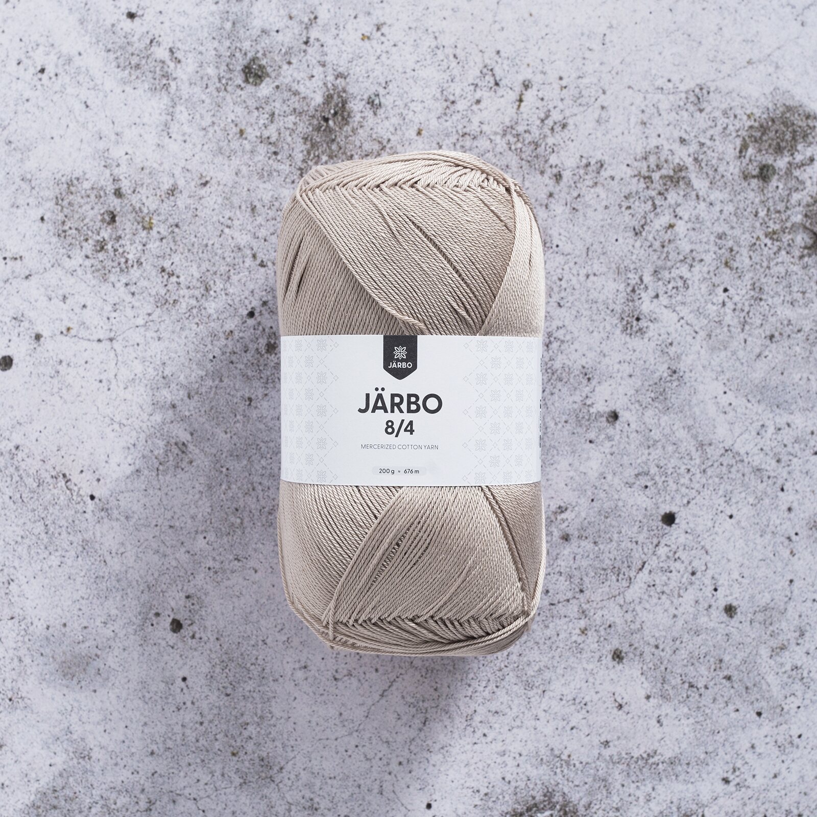 Järbo Garn 8/4 puuvillalanka 200g kerässä 2218 Linen