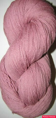 Aade Lõng Vironvilla 8/2 vyyhti yksivärinen Pink pale n. 240g