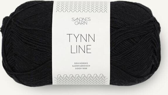 Sandnes Garn Tynn Line 1099 musta