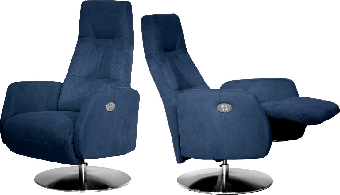 Huonekalukeidas-mallisto Chris, Slimline-Mekanismituoli. Sähkösäätöinen. Sininen 616