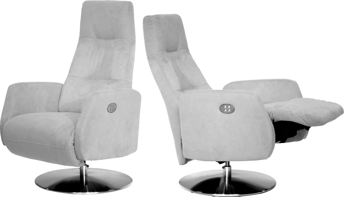 Huonekalukeidas-mallisto Chris, Slimline-Mekanismituoli. Sähkösäätöinen. Hopea 811